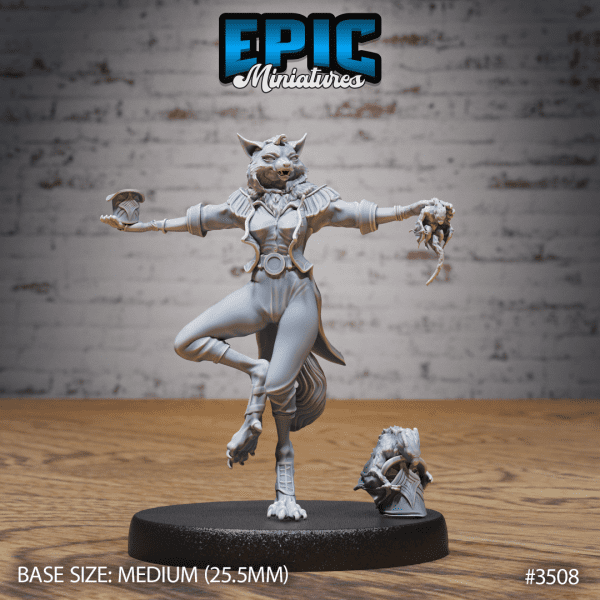 Cat Folk Magician Greetings