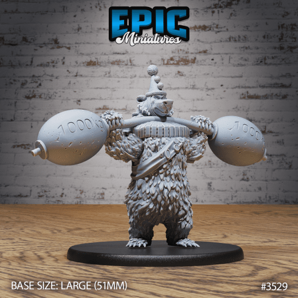 Circus Bear Powerlifting