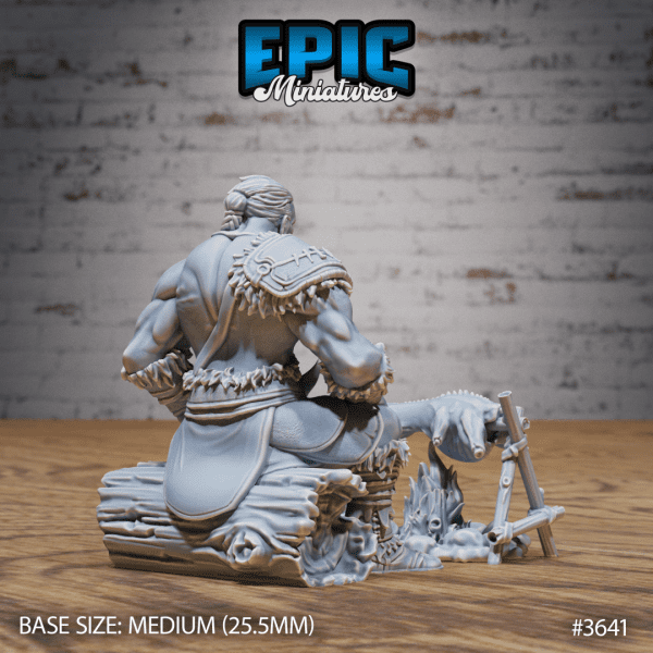Barbarian Tribe Male Resting - Image 2