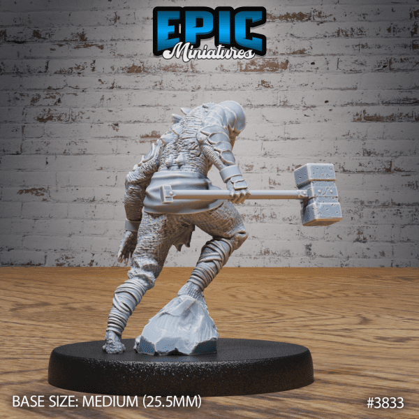 Crocodile Folk Warrior Hammer - Image 2