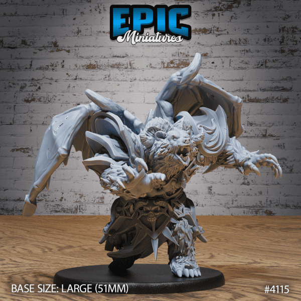 Winged Bear Druid Attack