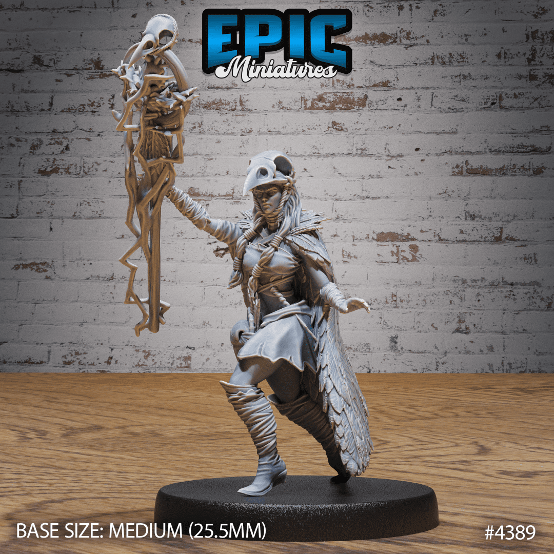 Raven Wizard Female Attack