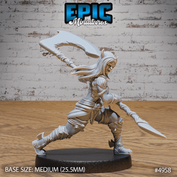 Orc Tiefling Female Attack