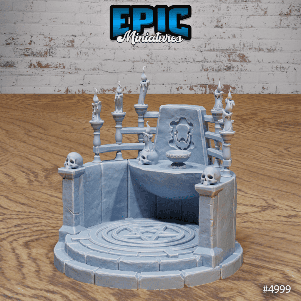 Devil & Hell Scatter Pentagram Altar